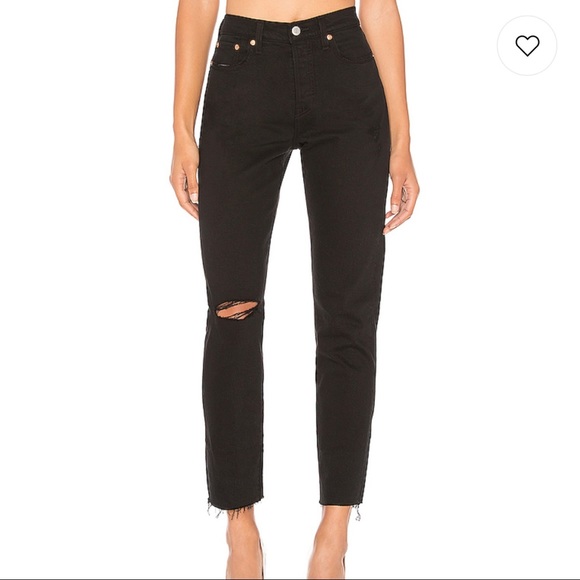 Levi's Denim - Levi’s wedgie high rise distressed black jeans 29